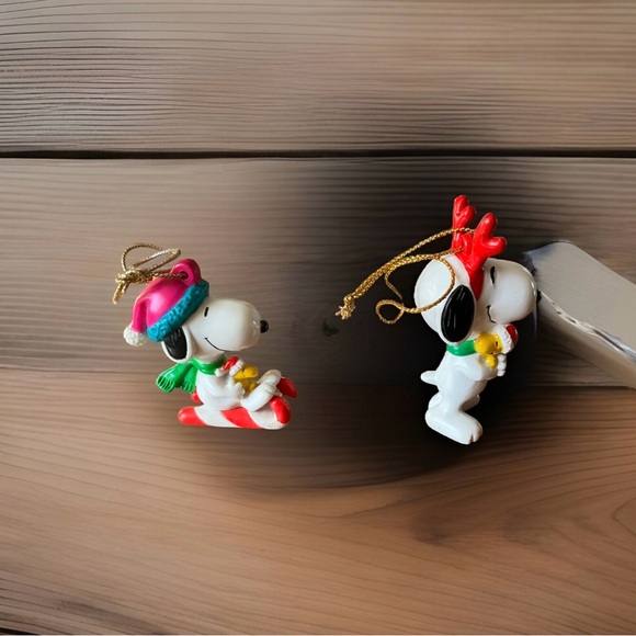 VTG Woodstock Peanuts Ornaments Snoopy Sweety Bird Holiday Decorations - Picture 2 of 5